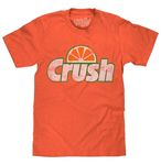 Tee Luv Men's Faded Orange Crush Shirt - Retro Crush Soda Logo T-Shirt, Orange Heather, XXL