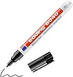 edding 8040 laundry marker - black - 1 pen - round nib 1 mm - textile marker for labelling clothes, wash-resistant at 95°C - laundry pen