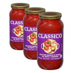 Classico Roasted Garlic & Onion Pasta Sauce, 600 mL Jar (Pack of 3)