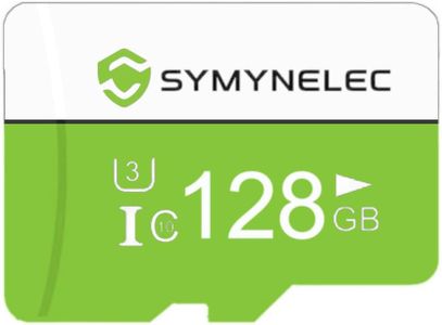 128GB SYMYNELEC TF Card, High Speed Full HD Memory Card Class 10 TF Card Storage Card for Computer/Camera/Phone/Dash Cam/Tablet/PC