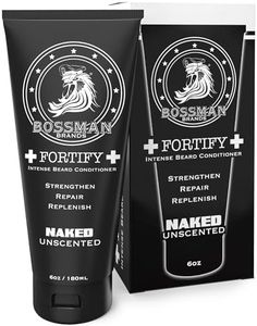 Bossman Fortify Intense Beard Conditioner Naked Unscented, 6oz /180 ml
