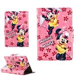 Minnie Mouse Disney Cartoon Pink Case for girls children kids - universal Tablet Cover for tablets compatible with ANY Tab Model size 10 10" / 10.1 10.1" inch