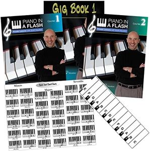 Piano in a Flash Online Method Course 1&2 Bundle – Easy Piano Books for Adults | Learn Piano for Adult Beginners with Scott Houston’s Beginner Piano Lessons