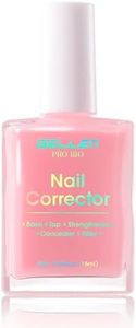 GELLEN PRO BIO Nail Strengthener and Growth, Clear Tinted Pink 5-In-1 One Stop Nail Polish Corrector Treatment | Fortify, Hydrate, Conceal, Smooth, Repair for Damaged, Dry, Uneven, Yellow Nails