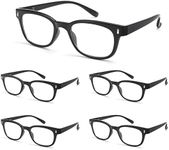 BLS BLUES 5 Packs Reading Glasses for Women Blue Light Blocking, Vintage Computer Eyewear