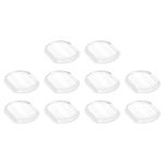 uxcell Earring Pads, 50pcs - Silicone Clip-on Earring Backs, Comfort Clip-On Earrings Cushions(Clear,15x12mm)