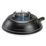 Krinner - Tree Genie Vario - Single Cable Operation, Foot Press Easy Setup, Up to 8 Feet Live Trees - Christmas Tree Stand, Black