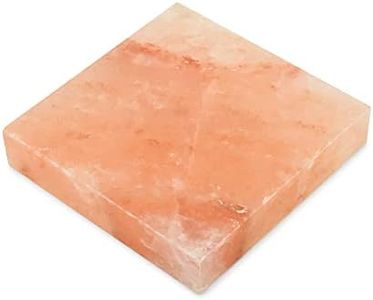 only fire Himalayan Salt Blcok Holder Salt Plate for Cooking Grilling Cutting and Serving- 8" X 8"