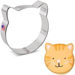 Ann Clark Cookie Cutters Cat Face Cookie Cutter - 3.5 Inches - USA Made Steel