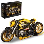 MISINI 10506 2077 Cyberpunk Motorcycle Toy Construction Kit, Motorcycle Model Construction Kit, Build a Cool Motorcycle Construction Kit for Adults and Children (1981 PCS)