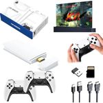 LTDZ Zeus Retro Gaming Console, Zeus Retro 4k Gaming Stick, Wireless Retro Game Console, Plug And Play Video Game Stick Built In 20000+ Games Wireless Controllers,128g 30000+games