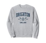 Brighton Vintage Navy Crossed Oars & Boat Anchor Sweatshirt