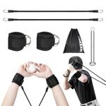 Boosteady Resistance Bands for Baseball Softball Pitchers, 100lbs Exercise Bands Pull Up Bands with Interchangeable Grips to Build Pitching Arm Strength,Baseball Training Aid