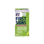 COLD-FX First Signs, Helps Relieve & Reduce Frequency, Severity & Duration of Cold and Flu Symptoms with North American Ginseng Extract, Echinacea, Andrographis & Zinc, 48 Vegan Capsules