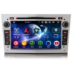 Erisin 8-Core 4GB+64GB Android 13 Car Stereo GPS Sat Nav DVD Player for VAUXHALL Antara Astra Corsa C/D Vectra Meriva Signum Vivaro Zafira Combo 7" CarPlay Android Auto DAB+DSP Bluetooth 5.0 OBD2 WiFi