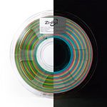 Zi-Rui 3D Printer PLA Filament, Glow in The Dark Multicolor Change, Rainbow Multicolor Gradient, 1.75mm 1KG/2.2lbs