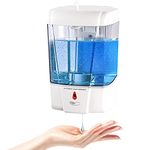 interhasa! Soap Dispenser, Touchless Hand Sanitizer Dispenser Wall Mount Automatic Soap Dispenser for Commercial Home and Kitchen, 600ml/20oz