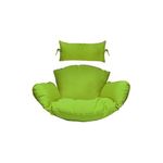 Soft Symphony Swing Chair Cushion for Hanging Basket Chair Swing with Polyester Cloth Cushion for Hanging Chair/Outdoor Egg Swing Chair/Garden Swing Jhula, Seat Padded Pillow (Green)