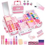 Aimiffy Kids Makeup Kit Girls Toys - for Kids, Little Make up Set Safe & Non Toxic Toddlers Children Princess, Christmas Birthday Gifts Toy 4 5 6 7 8 Year Old Girl