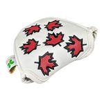 Foretra – Canada Maple Leaf - Golf Putter Headcover Quality PU Leather Magnetic Closure for Mallet Style Putters Scotty Cameron Odyssey Taylormade Ping