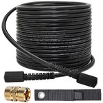 StoneBanks 15m High Pressure Washer Hose M22 14mm Connector Heavy Duty 3600PSI Jet Wash Extension Hose High Washer Replacement Hose with M22x14mm Female Adapter