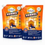 VetSafe Kennel Wash 1000 ML (PACK of 2) | Kennel Cleaner | Pet Floor Cleaner | Pet Area freshener | Odour Neutralizer | Anti microbial | Disinfectant | Super Concentrate | Orange Power