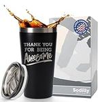 Thank You Gifts for Men - 16 oz Awesome Thank You Gift Tumbler, Appreciation Gifts for Women, Thank You Gifts for Coworkers, Thank You Gifts for Women, Thank You Gifts Bulk, Employee Thank You Gifts