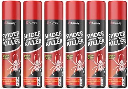 Pestshield 6 x Spider & Creepy Crawly Insect Killer Spider Spray No More Spiders