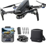 Holy Stone HS600 2-Axis Gimbal Drones with 4K EIS Camera for Adults, 2 Batteries 56-Min Flight Time, 10000 FT Long Range Transmission, GPS Drone with Auto Return, Brushless Motors, 4K/30FPS