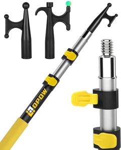 Opow Telescoping Boat Hooks Pole, Sturdy Lightweight and Durable Corrosion-Resistant Scratch-Resistant Aluminum Floated Telescopic Extension Threaded Pole for Docking Push-Pull Boating Accessories