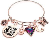 Ursteel Nine 9 Year Old Girls Gifts Birthday Charm Bracelet Little Girls Toddler Daughter Granddaughter Girls Birthday Gifts Age 9 Happy 9th Birthday