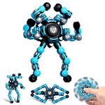 NEW Transformable Sensory Fidget Spinner Toy, Funny DIY Spin Top Hand Finger Spinner Creative Fingertip Mechanical Gyro for Kids Adults, All Ages