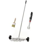 Toolwiz 15" Rolling Magnetic Sweeper 10lbs, with 16 lbs Telescopic Magnetic Pick Up Tools –Lightweight Pick-up Sweeper with Wheels for Nails, Screws & Metal Debris Home Use Workshop Garage