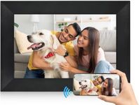 Hyjoy Digital Photo Frame WiFi Digital Picture Frame Electronic 8 Inch with IPS HD Touch Screen, Smart Auto-Rotate Function, Easy Setup to Share Photos or Videos from Anywhere via AiMOR App