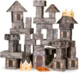 National Geographic Jumbo Cardboard Building Blocks – 45-Pc. Extra-Thick Cardboard Bricks for Kids, Build a Castle Play House, Indoor Playhouse, Large Building Blocks for Kids, Kids Giant Blocks