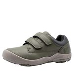 i78 Low Top Kids Boys Girls Sport Hiking Shoes Breathable Synthetic Leather Sneakers Non-Slip Lightweight for Outdoor Running Trekking Trail Walking Anti Collision (Khaki Classic Low 3.5)