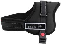 No Pull Dog Harness Medium Sized Dog - Sag Dog Body Padded Vest - Comfort Control Dog Vest Harness for Medium Dogs in Training Walking - No More Pulling, Tugging or Choking (BLACK, M)