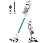 EUREKA RapidClean Pro Lightweight Cordless Vacuum Cleaner, High Efficiency Powerful Digital Motor LED Headlights, Convenient Stick and Handheld Vac, Essential, Blue