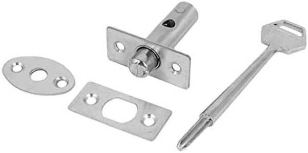 uxcell Fire Door Stainless Steel Hidden Manager Tubewell Key Mortise Lock 44x48x22mm