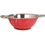 Acense Stainless Steel Colander 24cm Coloured (Red)