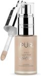 PUR (PurMinerals) PUR Cosmetics 4-in-1 Love Your Selfie Longwear Foundation and Concealer - Unique, Dual-Applicator Component - Covers Blemishes and Imperfection - Reduce Fine Lines and Wrinkles - MN5 - 30 ml Makeup