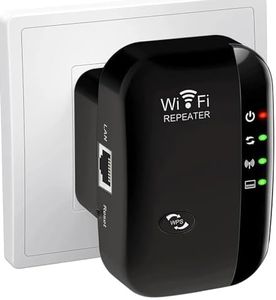 Répéteur WiFi Puissant 300Mbps Amplificateur WiFi Puissant 2.4GHz WiFi Range Booster WiFi Répéteur Extenseur sans Fil avec Port Ethernet, Protection WPS, RJ45, WiFi Extender WiFi Booster