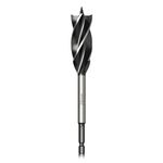 Meccion Wood Drill Bit 24mm x 165mm Professional Self Feed Speed Auger Drill Bit 1/4 Inch Hex Shank Woodworking Hole Drill Bit