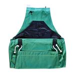 The Roo Apron Gardening Apron with Pockets and Harvesting, Picking Pouch - Adjustable, Water-resistant, Washable Canvas Cotton - Great Gardener Gift