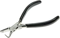 EuroTool Dimple Plier, Hooked Jaw, 1mm, Black