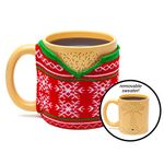 BigMouth Inc. Ugly Sweater Ceramic Mug With Handle holds 20oz of your favourite beverage | 16.5cm x 10.5cm x 12cm