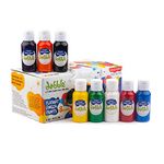 dabble Non-Toxic Finger Paints for 2.5+ Year Olds | Natural and Child Safe l Washable Finger Paints for Children| Learning and Educational Pack | Pack of 8 Vibrant Colours I Made in India | 2.5+ Year