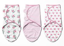 Infancy Dreams - Baby Cotton Swaddle Wraps (Flower Edition) (0-3 Months)