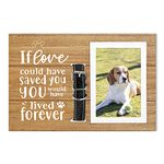 ElegantPark Memorial Gifts for Loss of Dog Cat If Love Could Have Saved You, You Would Have Lived Forever Cat Dog Picture Frame Remembrance Sympathy Gifts for Pet Memorial Photo Frame 4 X6