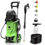 POLARPRA Electric Power Washer - 3000 PSI 2.6 GPM Pressure Washers with Foam Cannon and 4 Quick Connect Nozzles, Pressure Washer for Car & Trucks Washing, Home, Driveway, RVs, ATVs, Patios, Sidewalks